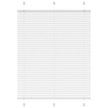 ARDEBO.de - Plissee Weiß 105x150 cm Stoffbreite 104,4 cm Polyester