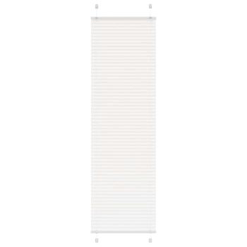 ARDEBO.de - Plissee Weiß 55x200 cm Stoffbreite 54,4 cm Polyester