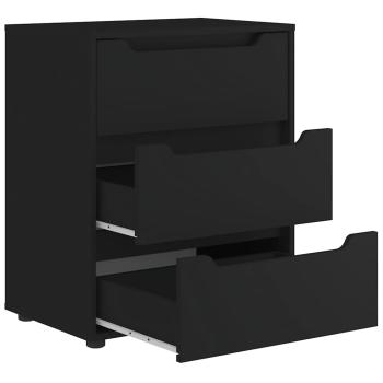 Sideboard VISNES Schwarz 60x40x73 cm Holzwerkstoff