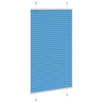 Plissee Blau 75x150 cm Stoffbreite 74,4 cm Polyester