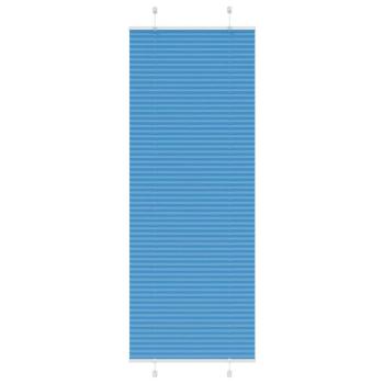 ARDEBO.de - Plissee Blau 75x200 cm Stoffbreite 74,4 cm Polyester