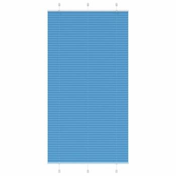 ARDEBO.de - Plissee Blau 105x200 cm Stoffbreite 104,4 cm Polyester