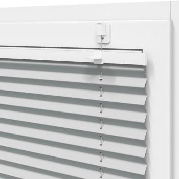 ARDEBO.de - Plissee Hellgrau 60x100 cm Stoffbreite 59,4 cm Polyester