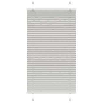 ARDEBO.de - Plissee Hellgrau 80x150 cm Stoffbreite 79,4 cm Polyester