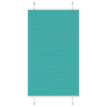 ARDEBO.de - Plissee Petrolgrün 75x100 cm Stoffbreite 74,4 cm Polyester
