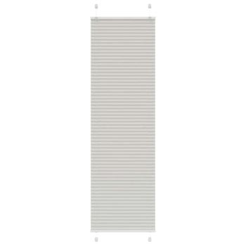 Plissee Hellgrau 55x200 cm Stoffbreite 54,4 cm Polyester