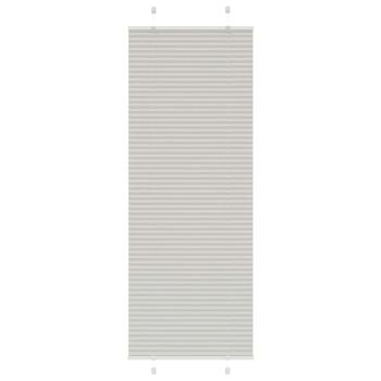 Plissee Hellgrau 80x200 cm Stoffbreite 79,4 cm Polyester