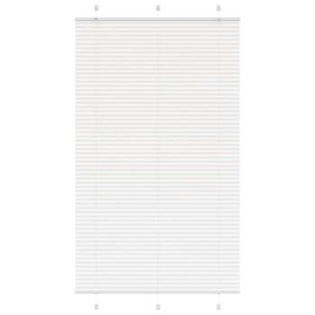 ARDEBO.de - Plissee Weiß 120x200 cm Stoffbreite 119,4 cm Polyester