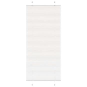 ARDEBO.de - Plissee Weiß 85x200 cm Stoffbreite 84,4 cm Polyester