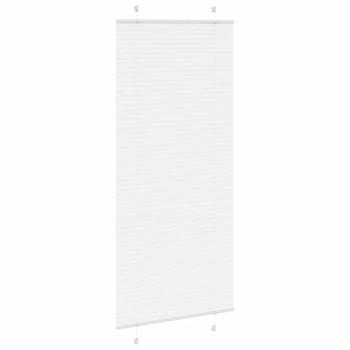 Plissee Weiß 85x200 cm Stoffbreite 84,4 cm Polyester
