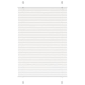 ARDEBO.de - Plissee Weiß 100x150 cm Stoffbreite 99,4 cm Polyester