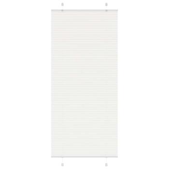 ARDEBO.de - Plissee Weiß 95x200 cm Stoffbreite 94,4 cm Polyester