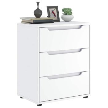 ARDEBO.de - Sideboard VISNES Weiß 60x40x73 cm Holzwerkstoff