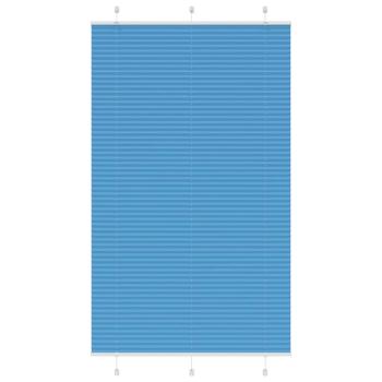 ARDEBO.de - Plissee Blau 120x200 cm Stoffbreite 119,4 cm Polyester