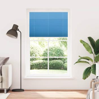 ARDEBO.de - Plissee Blau 120x200 cm Stoffbreite 119,4 cm Polyester