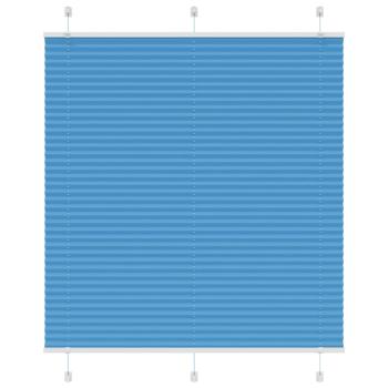 ARDEBO.de - Plissee Blau 120x150 cm Stoffbreite 119,4 cm Polyester