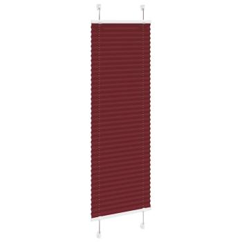 Plissee Bordeauxrot 45x100 cm Stoffbreite 44,4 cm Polyester