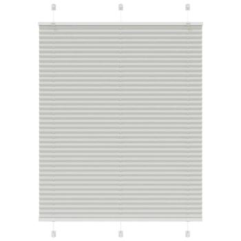 ARDEBO.de - Plissee Hellgrau 105x100 cm Stoffbreite 104,4 cm Polyester