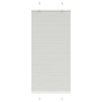 ARDEBO.de - Plissee Hellgrau 55x150 cm Stoffbreite 54,4 cm Polyester