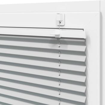 Plissee Hellgrau 75x200 cm Stoffbreite 74,4 cm Polyester