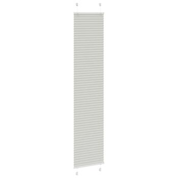 Plissee Hellgrau 40x200 cm Stoffbreite 39,4 cm Polyester