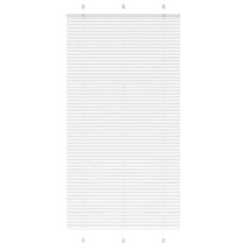 ARDEBO.de - Plissee Weiß 105x200 cm Stoffbreite 104,4 cm Polyester