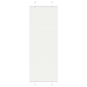 ARDEBO.de - Plissee Weiß 80x200 cm Stoffbreite 79,4 cm Polyester