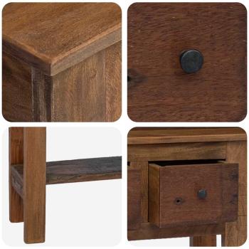Konsolentisch Gemischtes Altholz 80x35x80 cm