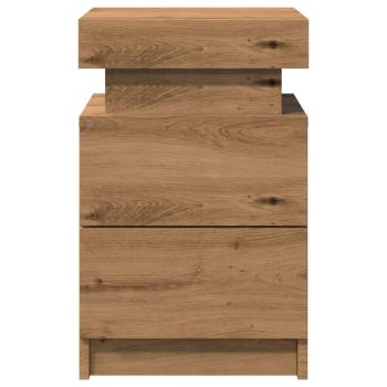 LED-Nachttische 2 Stk. Artisan-Eiche 35x39x55 cm Holzwerkstoff