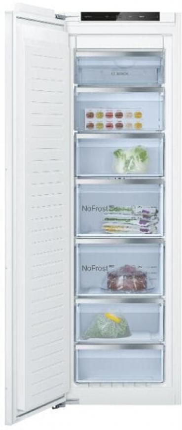 ARDEBO.de Bosch GIN81ACE0 Serie 6 Einbau Gefrierschrank, Nischenhöhe 177,5 cm, 212 L, Full No Frost, Festtürtechnik, Schnellgefrieren, weiß