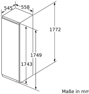 Bosch GIN81ACE0 Serie 6 Einbau Gefrierschrank, Nischenhöhe 177,5 cm, 212 L, Full No Frost, Festtürtechnik, Schnellgefrieren, weiß