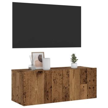 ARDEBO.de - TV-Wandschrank Altholz-Optik 80x30x30 cm Holzwerkstoff