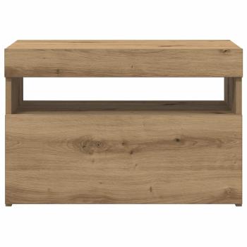 TV-Schränke mit LED-Leuchten 2 Stk. Artisan-Eiche Holzwerkstoff