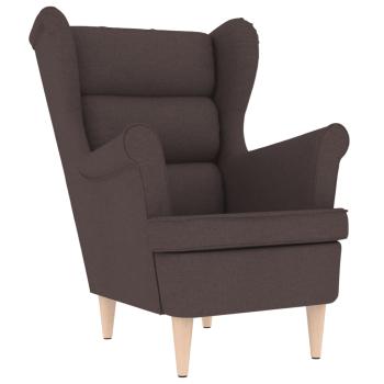 Sessel Dunkelbraun 74x84x100 cm Stoff