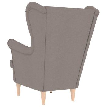 Sessel Taupe 74x84x100 cm Stoff