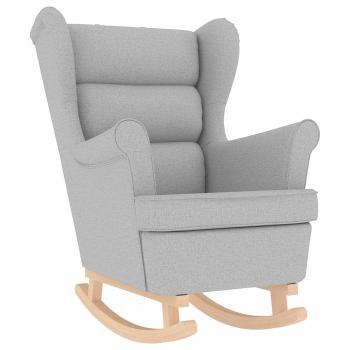 Schaukelsessel Wolkengrau 74x90x102 cm Stoff