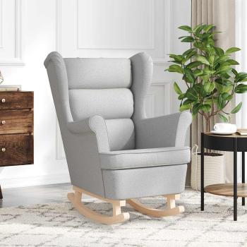 Schaukelsessel Wolkengrau 74x90x102 cm Stoff