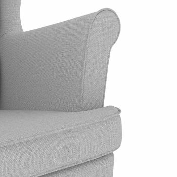 Schaukelsessel Wolkengrau 74x90x102 cm Stoff