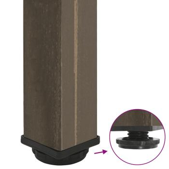 Couchtischbeine 4 Stk. Naturstahl 110-112 cm Stahl