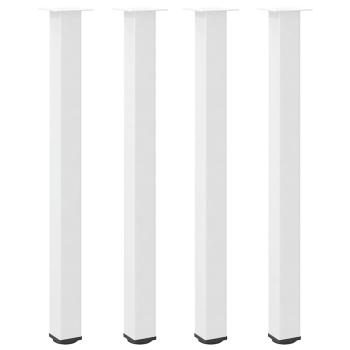 Couchtischbeine 4 Stk. Weiß 110-112 cm Stahl