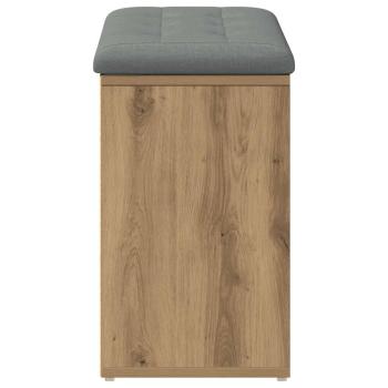Schuhbank Artisan-Eiche 82x32x50 cm Holzwerkstoff