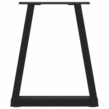 Esstisch Beine V-Form 2 Stück Schwarz 38x(42-43,3) cm Stahl