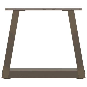 Couchtischbeine V-Form 2 Stück Naturstahl 40x(30-31,3) cm Stahl