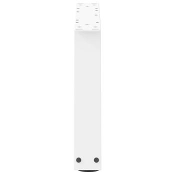 Esstisch Beine V-Form 2 Stück Weiß 60x(30-31,3) cm Stahl