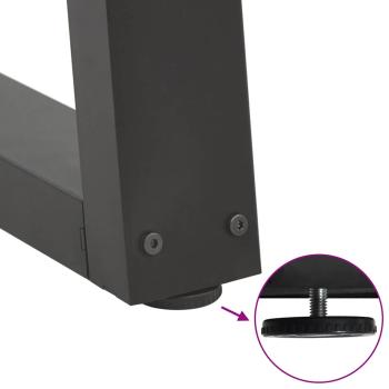 Esstisch Beine V-Form 2 Stück Anthrazit 70x(30-31,3) cm Stahl
