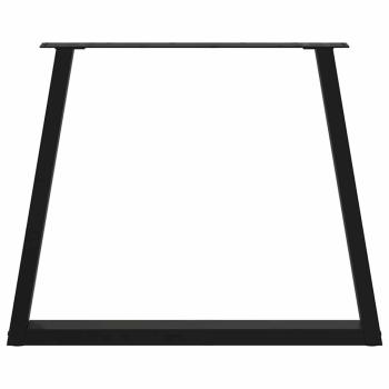 Esstisch Beine V-Form 3 Stück Schwarz 70x(72-73,3) cm Stahl