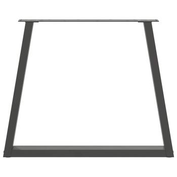 Esstisch Beine V-Form 3 Stück Anthrazit 70x(72-73,3) cm Stahl