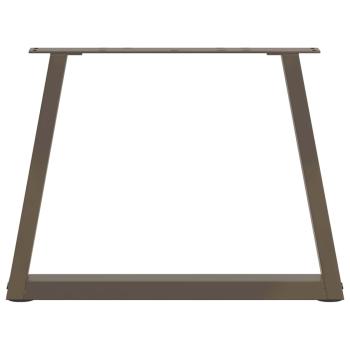 Couchtischbeine V-Form 2 Stück Naturstahl 70x(42-43,3) cm Stahl