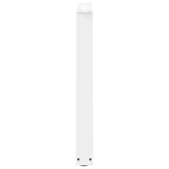 Esstisch Beine V-Form 2 Stück Weiß 80x(72-73,3) cm Stahl