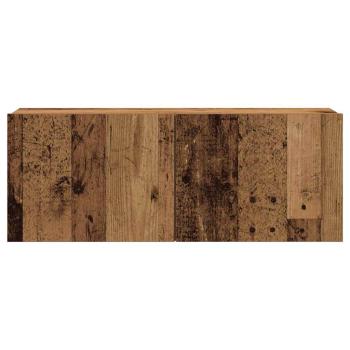 ARDEBO.de - 7-tlg. TV-Schrank-Set Wandmontage Altholz-Optik Holzwerkstoff